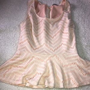 CHARLOTTE RUSSE Peplum top